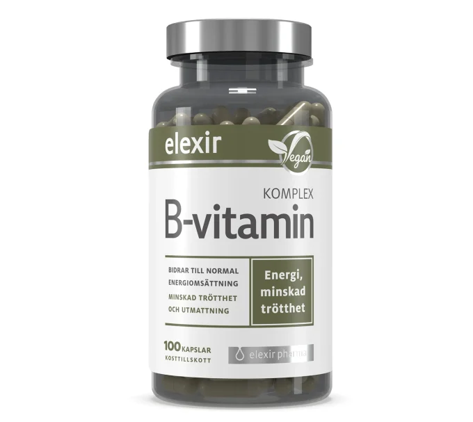 Elexir Pharma B-vitamin Komplex 100 kapslar Elexir Pharma