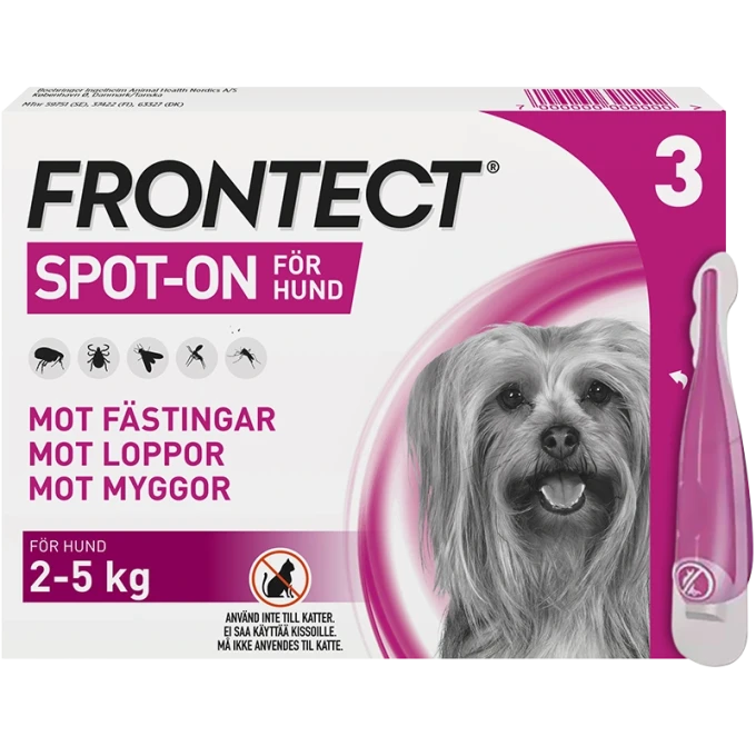 Frontect 2-5 kg Spot-on, lösning Spot-on applikator, 3st (3x0.5ml) Frontline