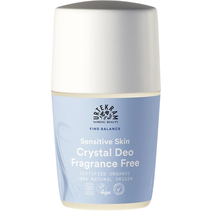 Urtekram Find Balance Fragrance Free Deo Crystal 50 ml Urtekram
