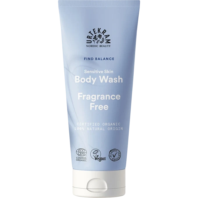 Urtekram Find Balance Fragrance Free Body Wash 200 ml Urtekram