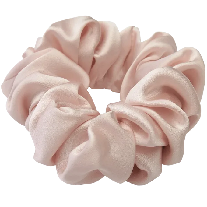 Lenoites Mulberry Silk Scrunchie Pink Lenoites
