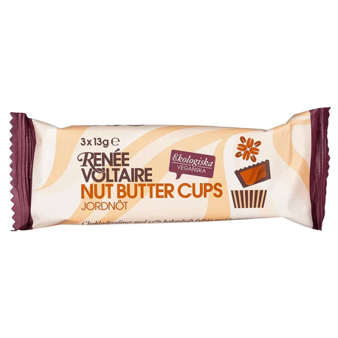 Renée Voltaire Nut Butter Cups Jordnöt 39 g Renée Voltaire