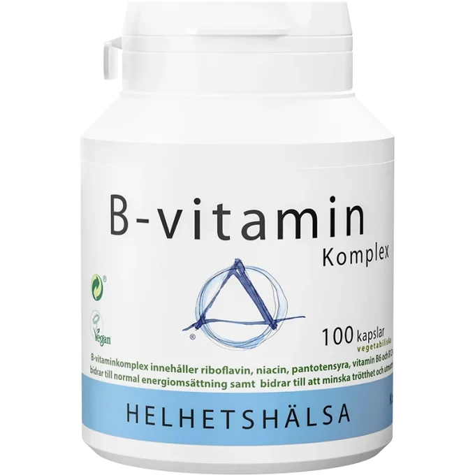 Helhetshälsa B-vitaminkomplex 100 kapslar Helhetshälsa