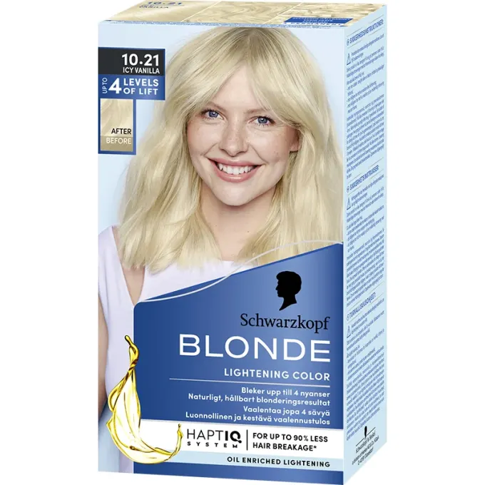 Schwarzkopf Blonde Lightening Color 10.21 Icy Vanilla Blondering Blekning Schwarzkopf
