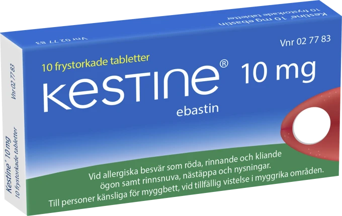 Kestine frystorkad tablett 10 mg 10 st Kestine