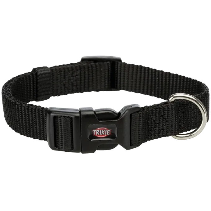 Trixie Premium Halsband Svart S (25-40 cm) Trixie