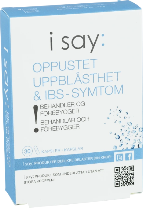 I Say: Uppblåsthet & IBS-symptom 30 kapslar I Say