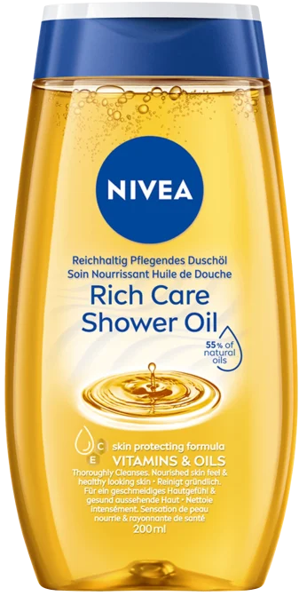 Nivea Rich Caring Shower Oil Natural 200 ml Nivea