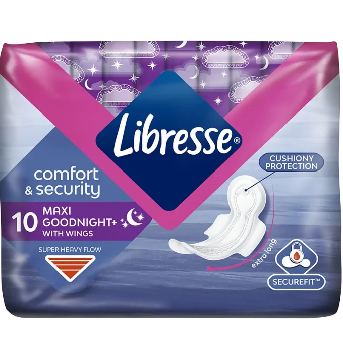 Libresse Maxi Goodnight 10 st Libresse