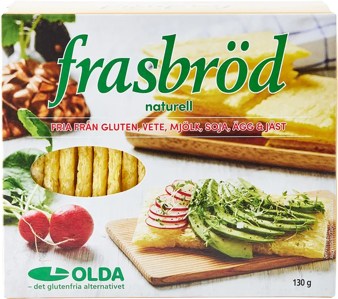 Olda Frasbröd Naturell Glutenfria 130 g Olda