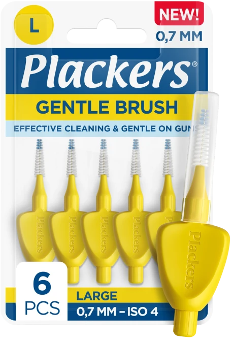 Plackers Gentle Brush 0,7 mm 6st Plackers