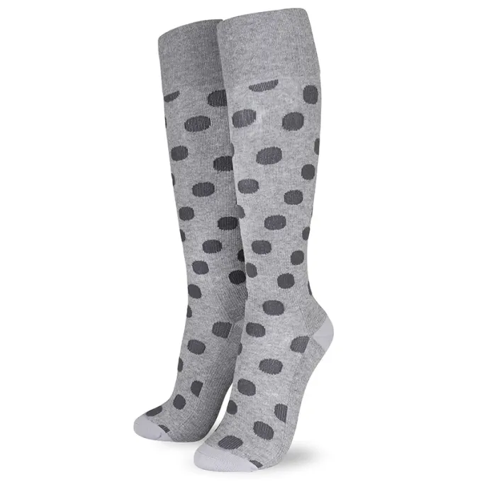 Life Wear Stödstrumpa Mönstrad Grey Dots 40-42 Life Wear