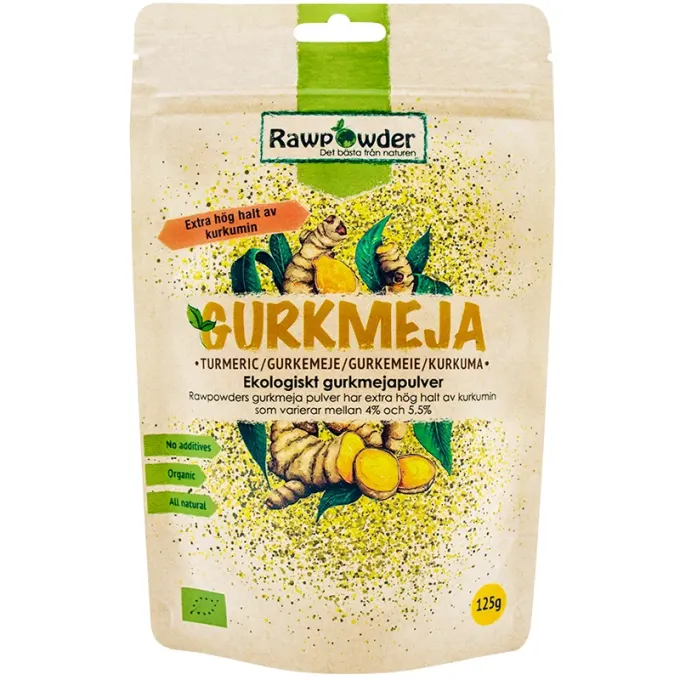 Rawpowder Gurkmejapulver 125 g Rawpowder
