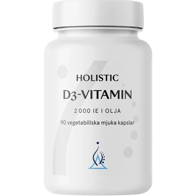 Holistic D3-vitamin 2000 IE i kokosolja 90 st Holistic
