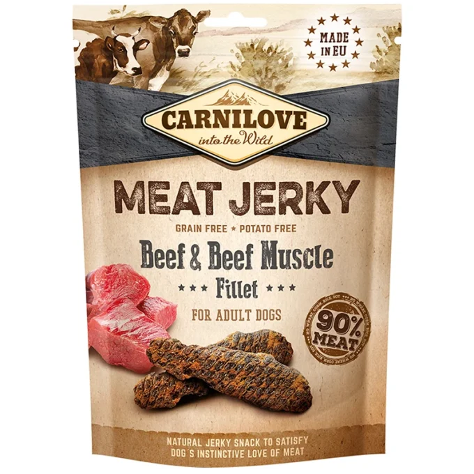 Carnilove Jerky Beef & Beef Muscle Fillet 100 g Carnilove