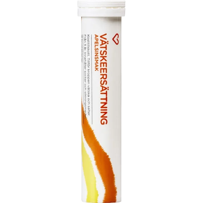 Hjärtats Vätskeersättning Apelsin Brustablett 18 st Hjärtats