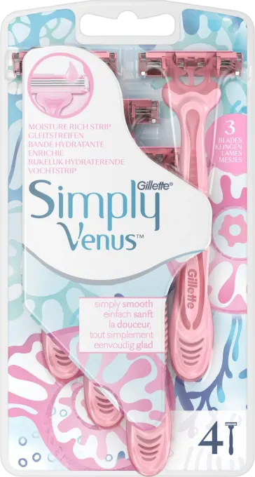 Gillette Simply Venus 3 Engångshyvel för kvinnor 4-pack Venus