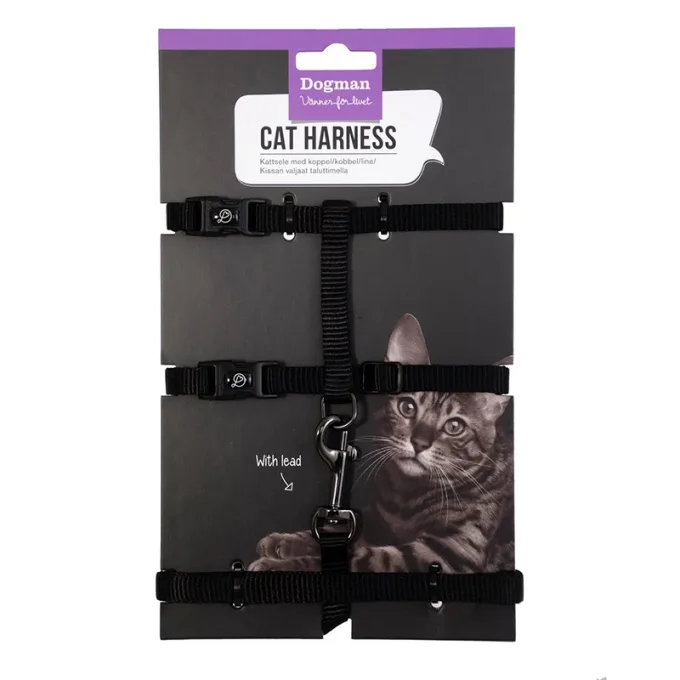 Dogman Kattsele-set Findus Svart Dogman