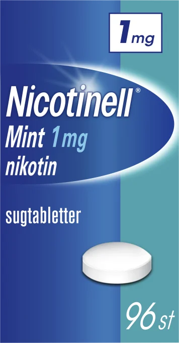 Nicotinell Mint komprimerad sugtablett 1 mg 96 st Nicotinell