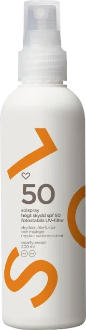 Hjärtats Solspray SPF50 Oparfymerad 200 ml Hjärtats