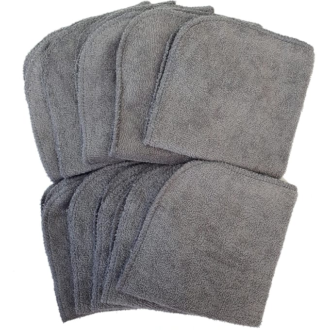 Summerville Organic Tvättlappar Eko 10-pack grå GOTS Summerville Organic