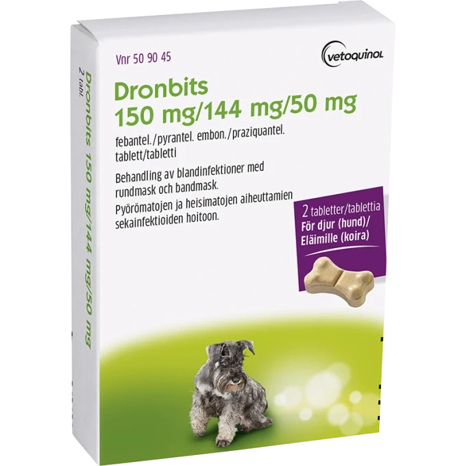 Dronbits tablett 150 mg/144 mg/50 mg 2 st Drontal