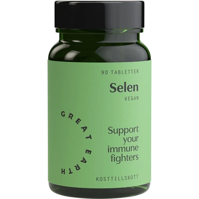 Great Earth Selen 100 mcg 90 kapslar Great Earth