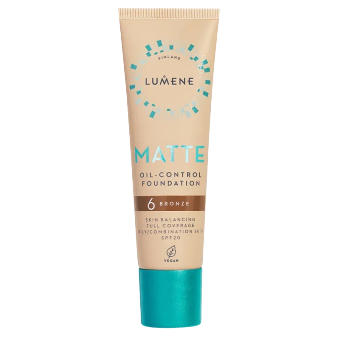 Lumene Matte Oil-Control Foundation SPF 20 30 ml 6 Bronze Lumene