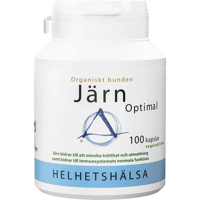 Helhetshälsa JärnOptimal 25 mg 100 kapslar Helhetshälsa