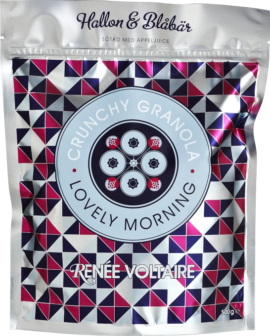 Renée Voltaire Crunchy Granola Hallon & Blåbär 500 g Renée Voltaire