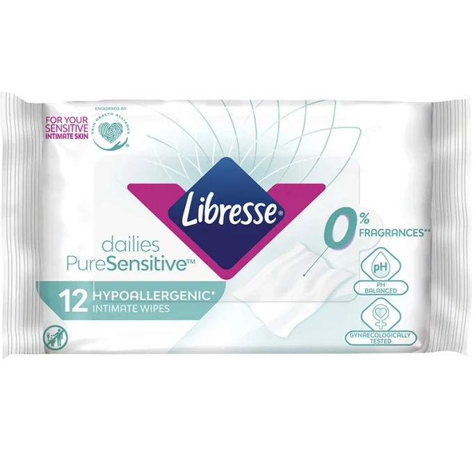 Libresse Intimservetter med Aloe Vera 12 st Libresse