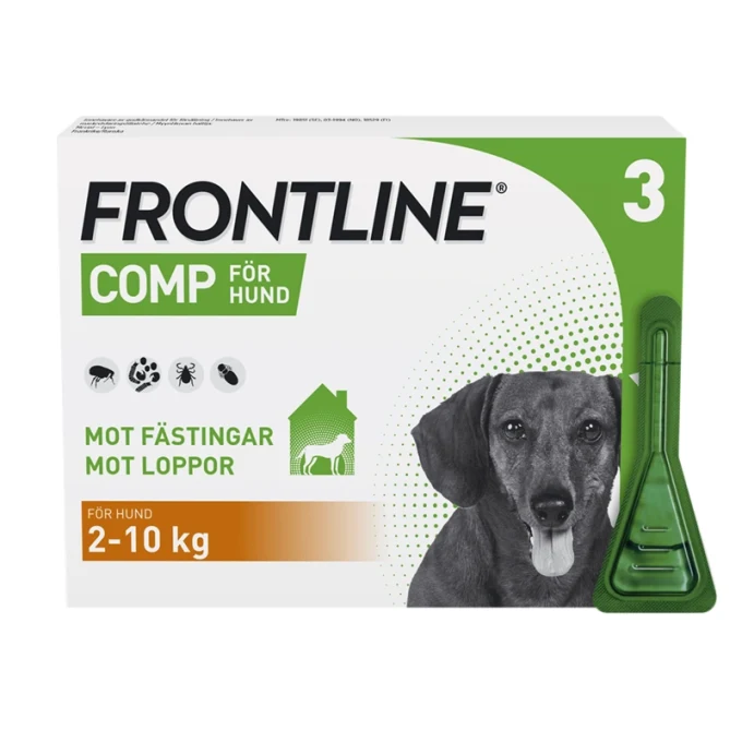 Frontline Comp Spot-on lösning för liten hund 67 mg/60,3 mg 3 x 0,67 ml Frontline