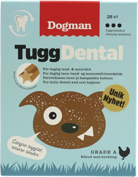 Dogman Tugg Dental med Kyckling 28-pack Dogman