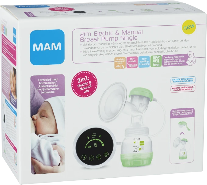 MAM 2in1 Electric & Manual Breast Pump Mam