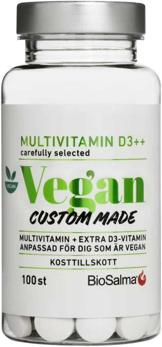 BioSalma Multivitamin Vegan D-vitamin++ 100 tabletter BioSalma