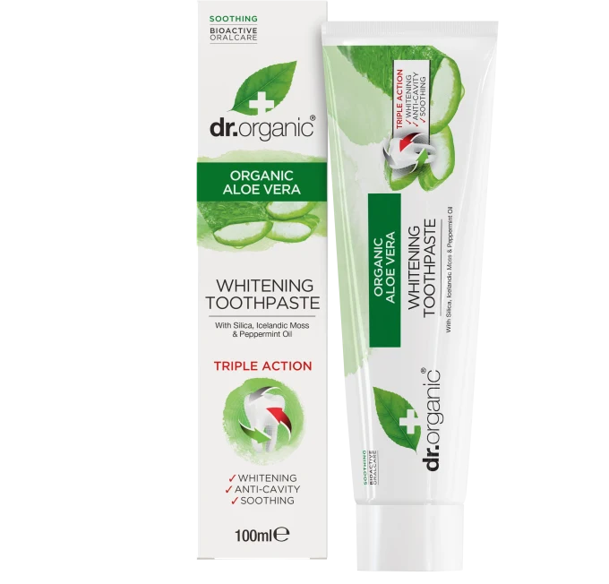 Dr. Organic Aloe Vera Tandkräm med fluor 100 ml Dr.Organic