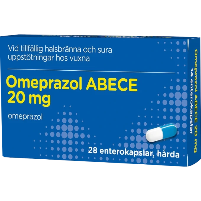 ABECE Omeprazol 20 mg 28 kapslar ABECE