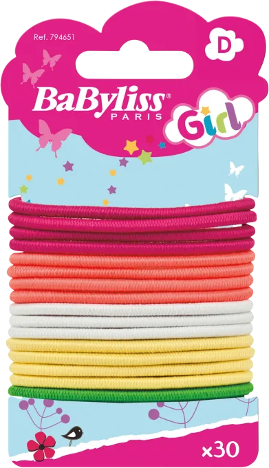 BaByliss Hårsnoddar Kids blandade färger 30 st BaByliss