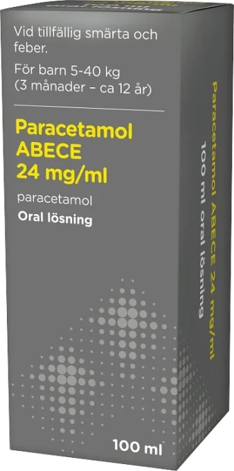 Paracetamol ABECE Oral lösning 24 mg/ml 100 ml ABECE