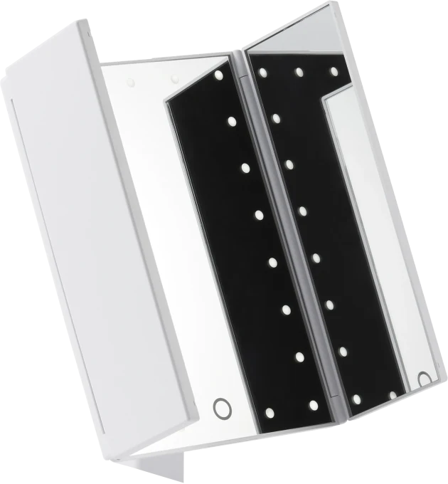 Browgame Cosmetics Original Tri Folded Lighted Mirror Browgame Cosmetics