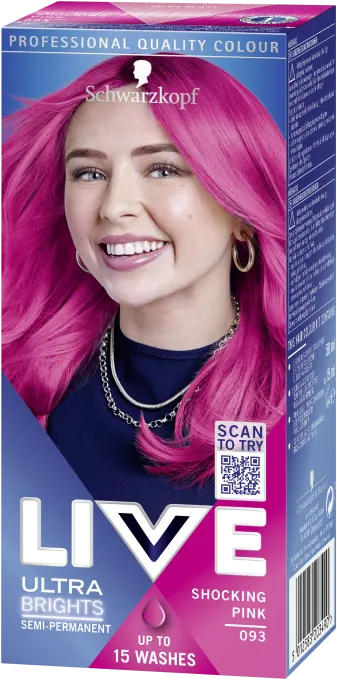 Schwarzkopf Live Ultra Brights or Pastel Hårfärg 093 Shocking Pink Schwarzkopf