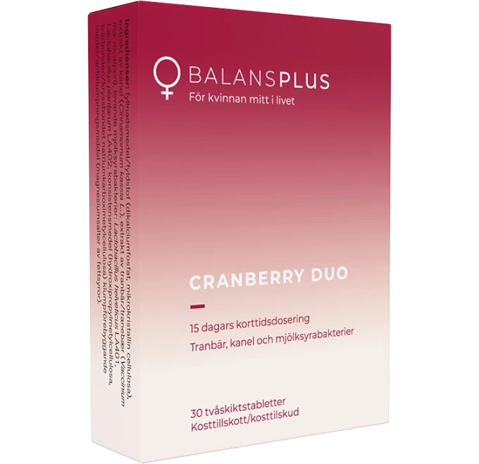 Balans Plus Cranberry Duo 30 tabletter Balans Plus