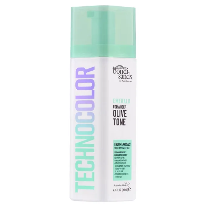 Bondi Sands Technocolor 1 Hour Express Self Tanning Foam Emerald (Olive Tone) 200 ml Bondi Sands