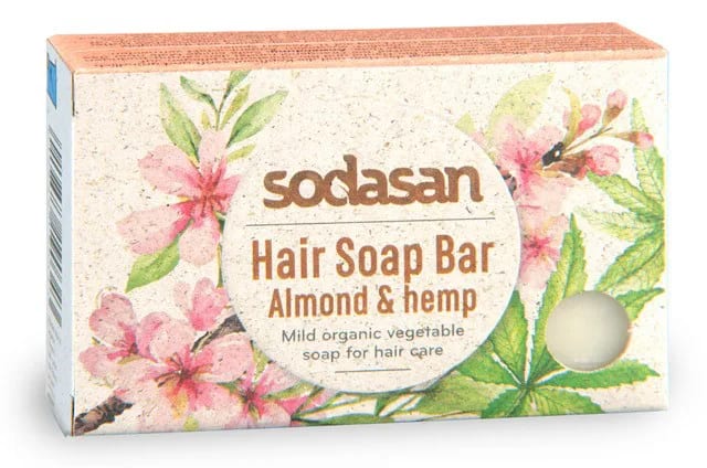 Sodasan Ekologisk Schampo Bar Mandel & Hampa 100 g Sodasan