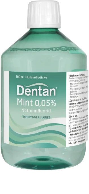 Dentan Mint munskölj 0,05 % 500 ml Dentan