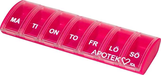 Hjärtats Doseringsask Rosa Hjärtats