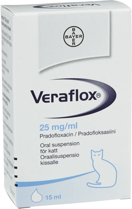 Veraflox Oral suspension 25mg/ml Flaska, 15ml 