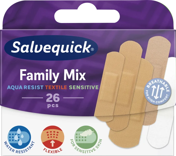 Salvequick Family Mix 26 st Salvequick