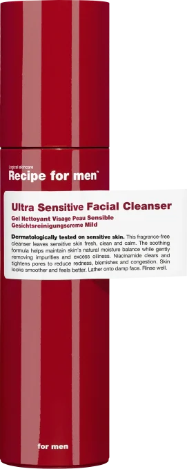 Recipe for Men Ultra Sensitive Facial Cleanser 100 ml Recipe for Men