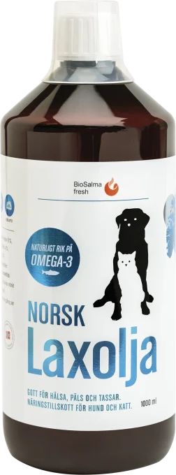 BioSalma Norsk Laxolja för Hund och Katt 1000 ml BioSalma